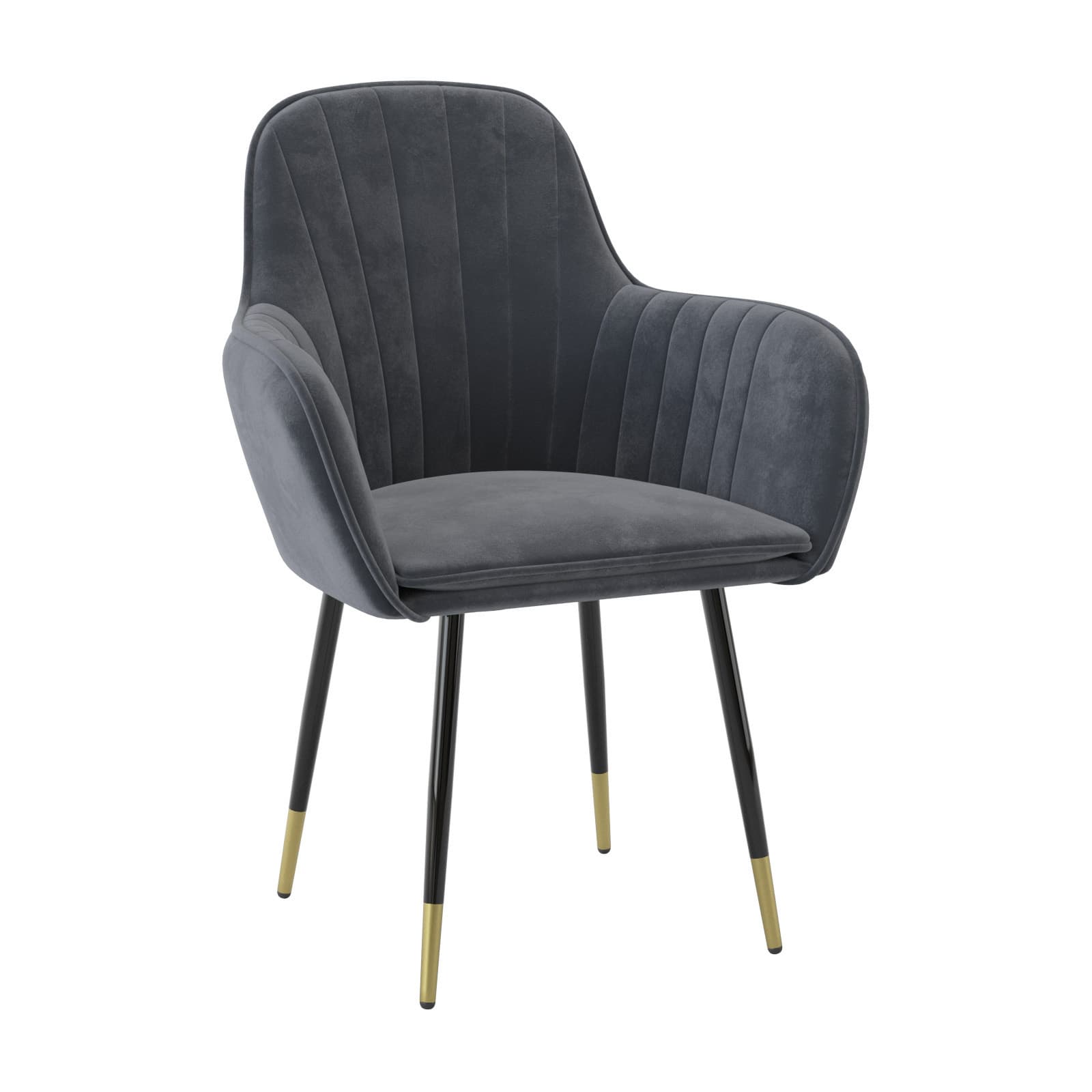 Стул для кухни Феникс MR-12 черный с золотом (62.5 × 60 × 87)